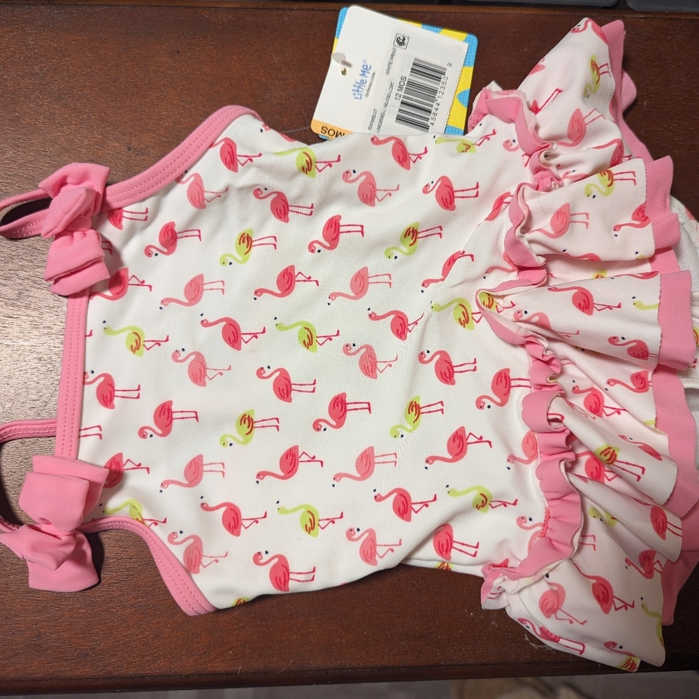 Little Me One Piece Bathing Suit, size 12 mo NWT